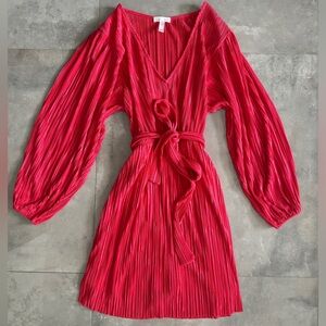 Leith V Neck Magenta Mini Dress | S